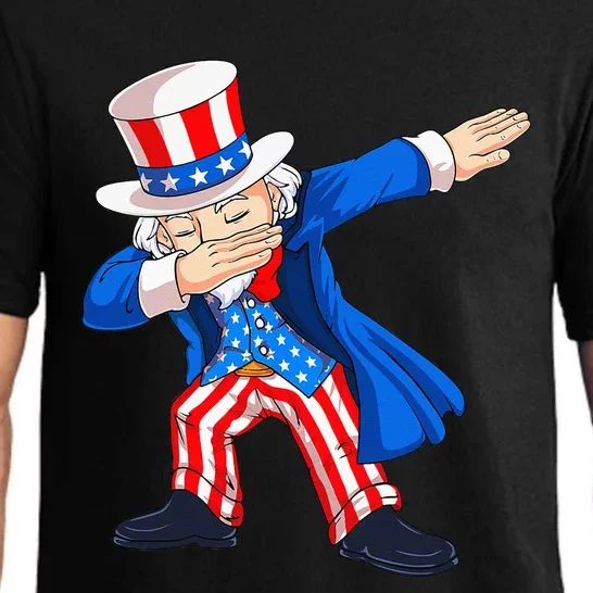 Dabbing Uncle Sam 4th of July Funny Dab Dance Pajama Set