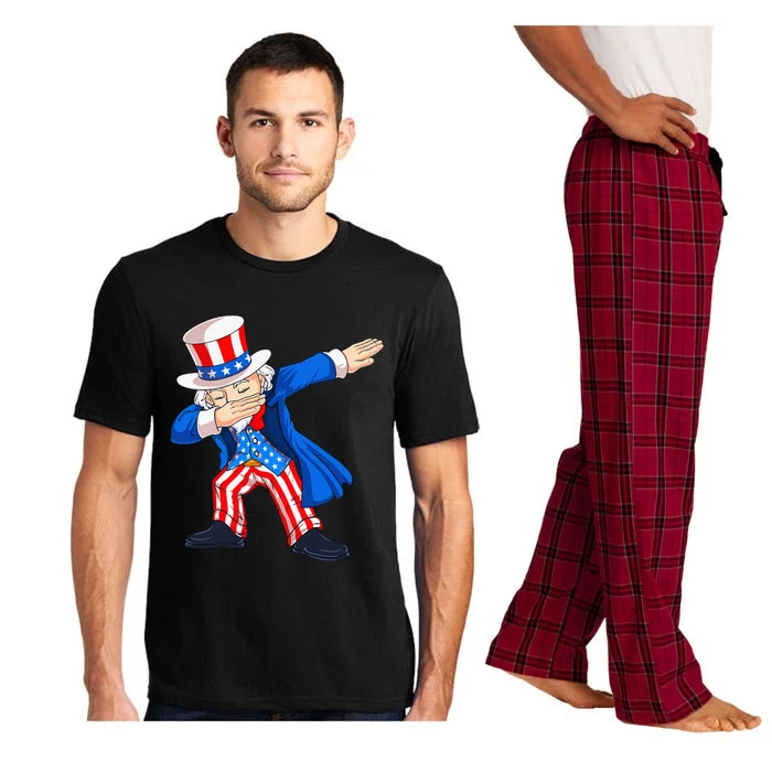 Dabbing Uncle Sam 4th of July Funny Dab Dance Pajama Set