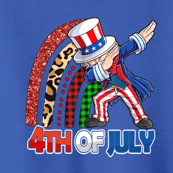 Dabbing Uncle Sam Rainbow 4th Of July Patriotic Gift Toddler T-Shirt