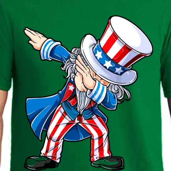 Dabbing Uncle Sam 4th Of July Funny Dab Dance Pajama Set