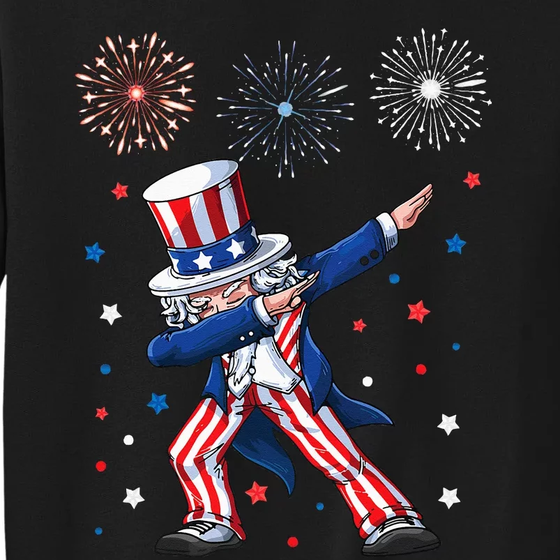 Dabbing Uncle Sam Fireworks 4th of July Funny Dab Dance Sweatshirt