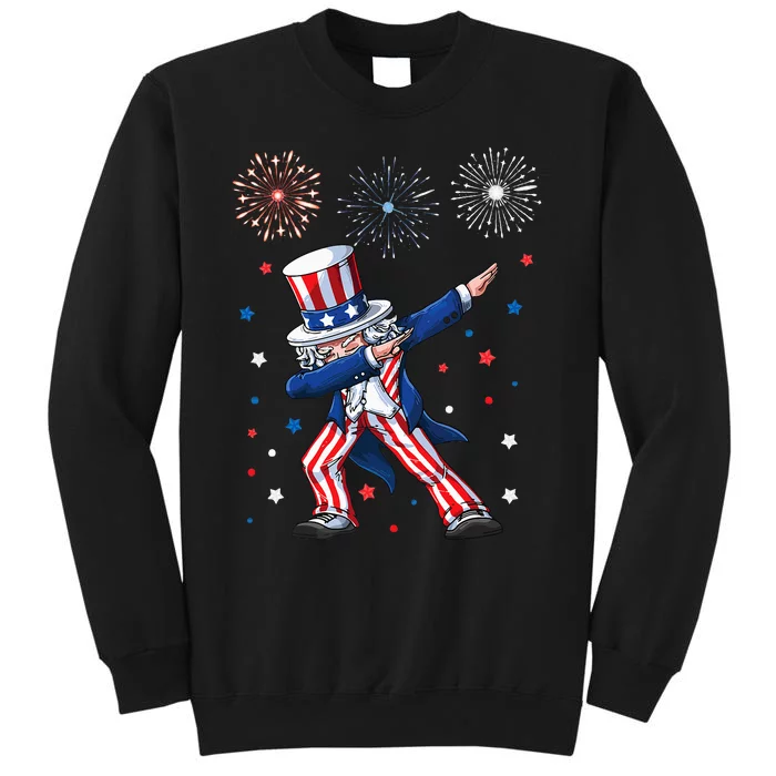 Dabbing Uncle Sam Fireworks 4th of July Funny Dab Dance Sweatshirt