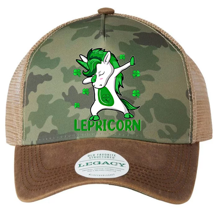 Dabbing Unicorn St PatrickS Day Irish Lepricorn Cute Gift Legacy Tie Dye Trucker Hat