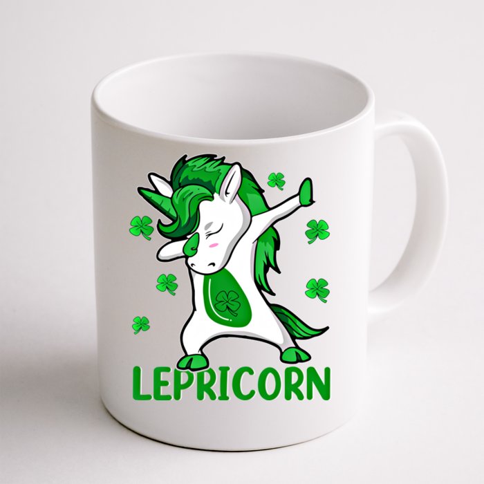 Dabbing Unicorn St PatrickS Day Irish Lepricorn Cute Gift Front & Back Coffee Mug