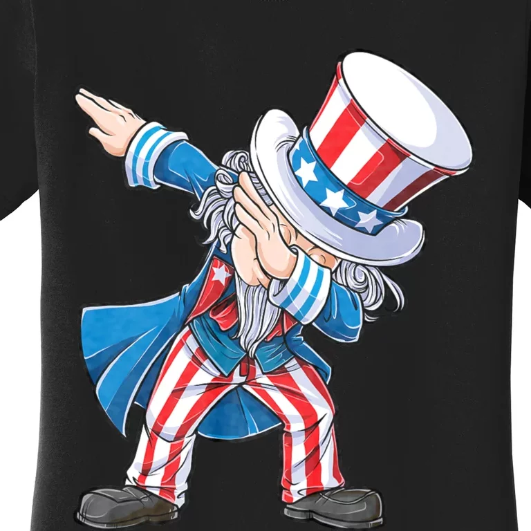 Dabbing Uncle Sam 4th Of July Funny Dab Dance Women's T-Shirt