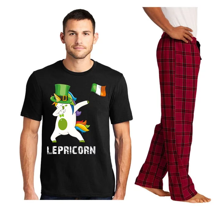 Dabbing Unicorn St Patricks Day Pajama Set