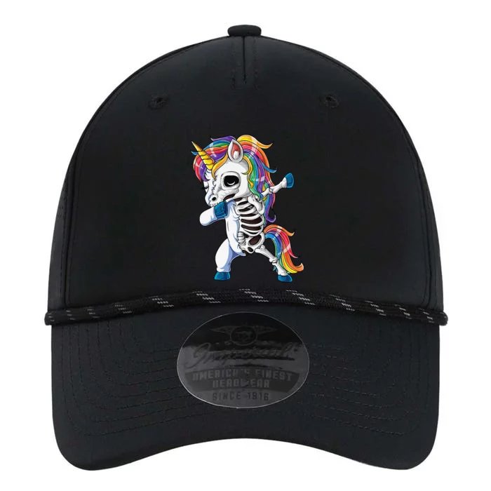 Dabbing Unicorn Skeleton Halloween Dab Gifts Performance The Dyno Cap