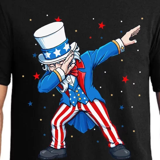 Dabbing Uncle Sam 4th of July Pajama Set