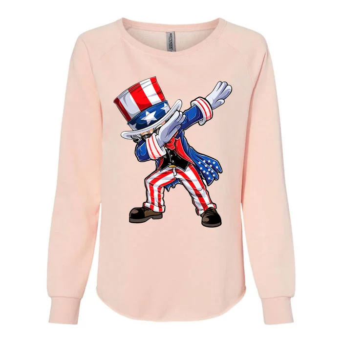 Dabbing Uncle Sam 4th Of July Kids Women Men Funny Dab Dance Womens California Wash Sweatshirt