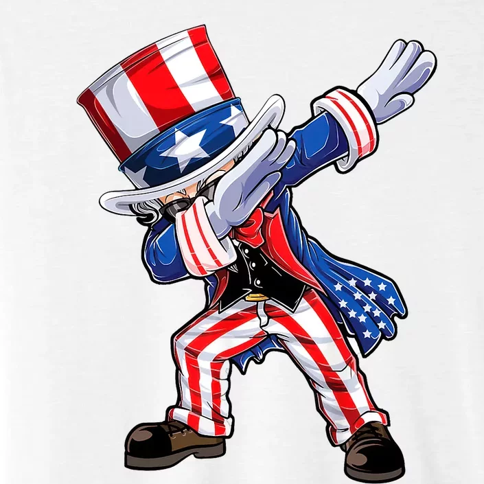 Dabbing Uncle Sam 4th Of July Kids Women Men Funny Dab Dance ChromaSoft Performance T-Shirt