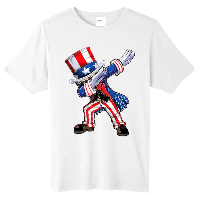 Dabbing Uncle Sam 4th Of July Kids Women Men Funny Dab Dance ChromaSoft Performance T-Shirt