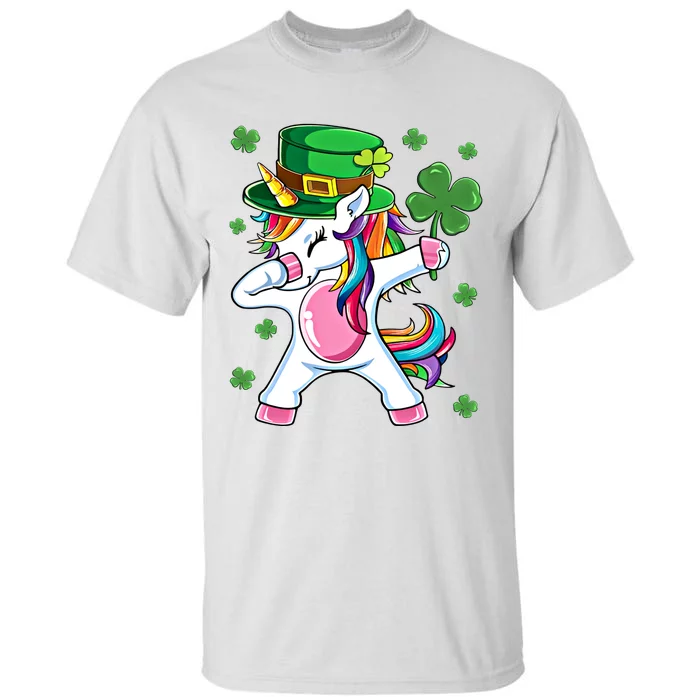 Dabbing Unicorn St Patricks Day Irish Dab Funny Gift Tall T-Shirt