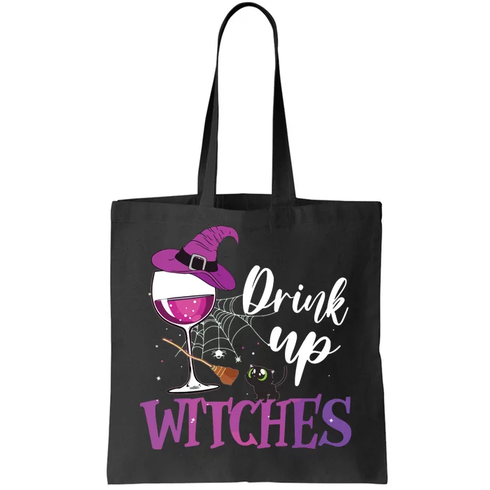 Drink Up Witches Wine Lover Drinking Halloween Costume Tote Bag