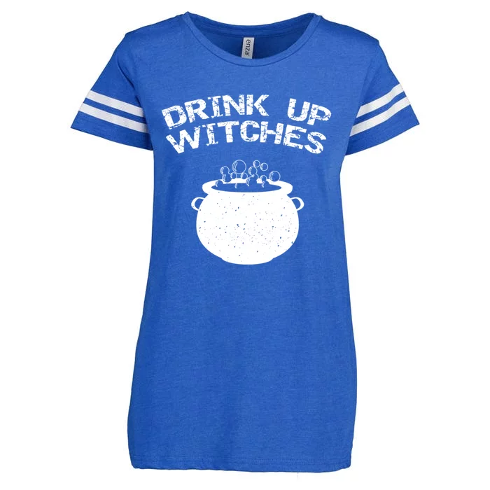 Distressed Up Witches Gift Enza Ladies Jersey Football T-Shirt