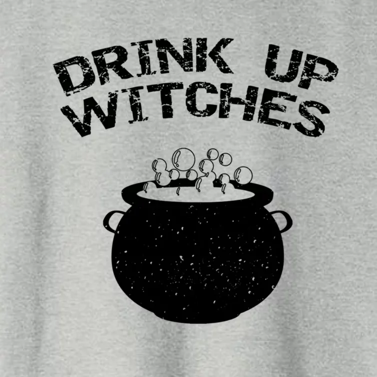 Distressed Up Witches Gift Women's Crop Top Tee