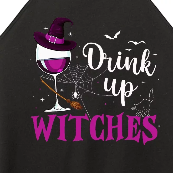 Drink Up Witches Wine Lover Drinking Halloween Costume Women’s Perfect Tri Rocker Tank