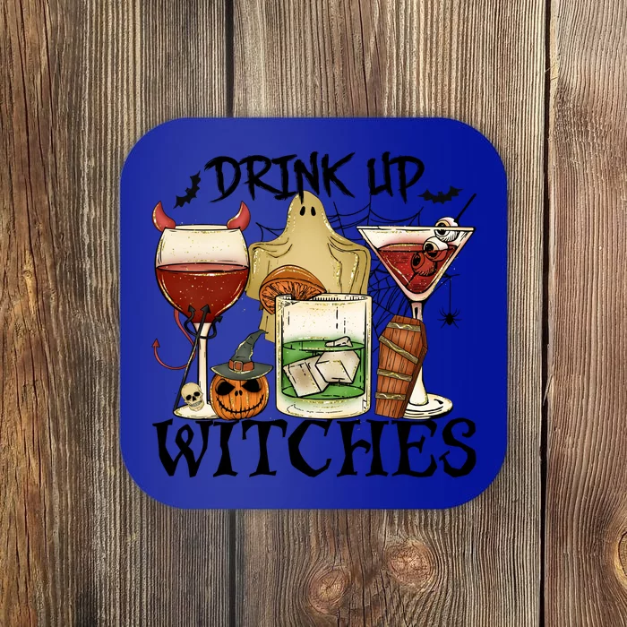 Drink Up Witches Halloween Witch Drinking Party Gift Coaster