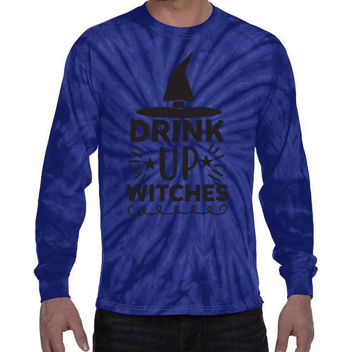 Drink Up Witches Tie-Dye Long Sleeve Shirt