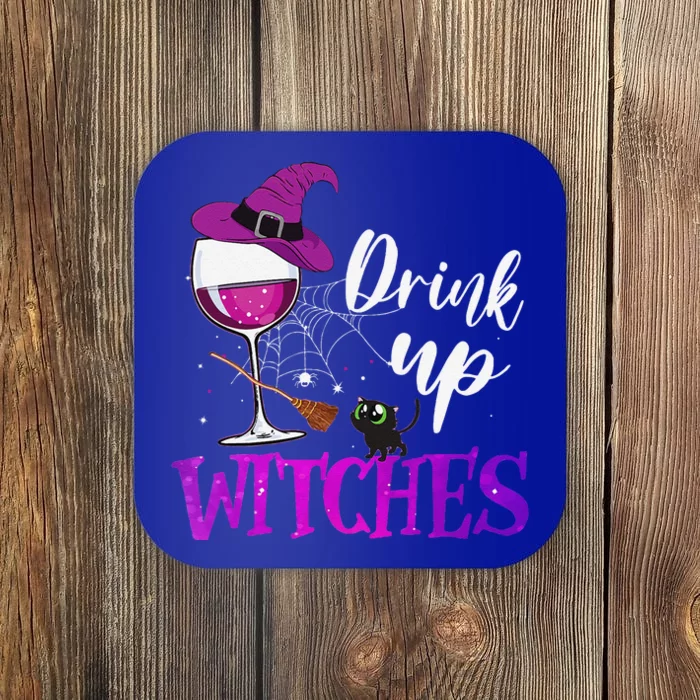 Drink Up Witches Wine Lover Drinking Halloween Costume Coaster