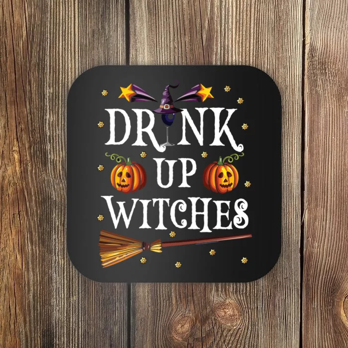 Drink Up Witches Wine Party Halloween Drinking Coaster