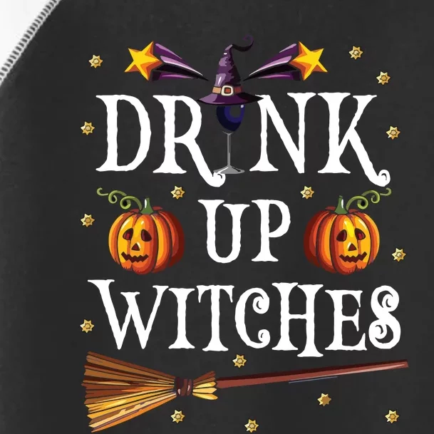 Drink Up Witches Wine Party Halloween Drinking Toddler Fine Jersey T-Shirt