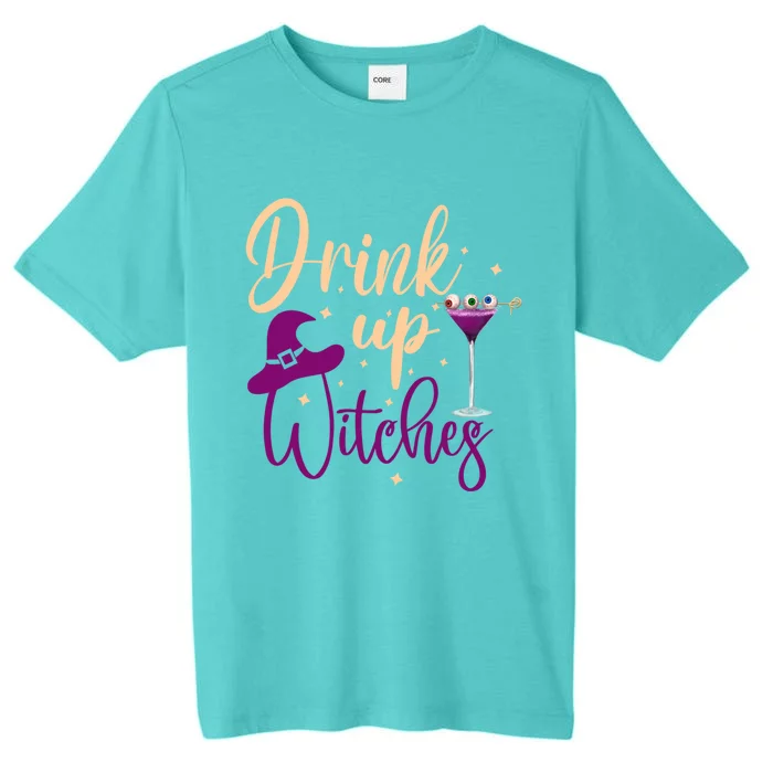 Drink Up Witches Wine Lover Drinking Halloween ChromaSoft Performance T-Shirt