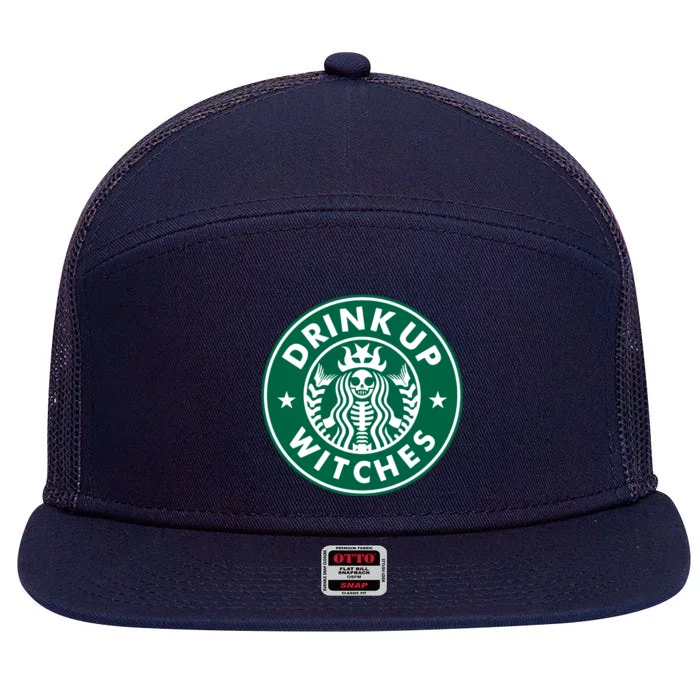 Drink Up Witches 7 Panel Mesh Trucker Snapback Hat