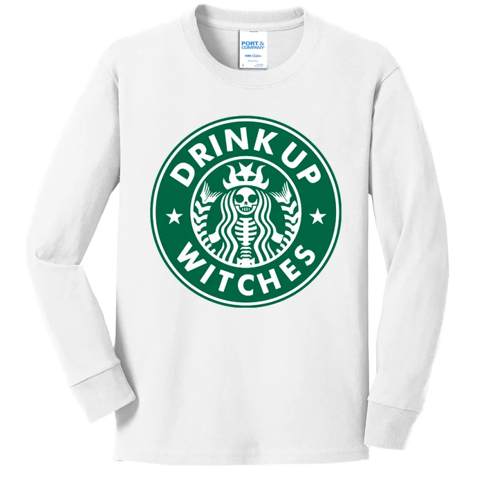 Drink Up Witches Kids Long Sleeve Shirt