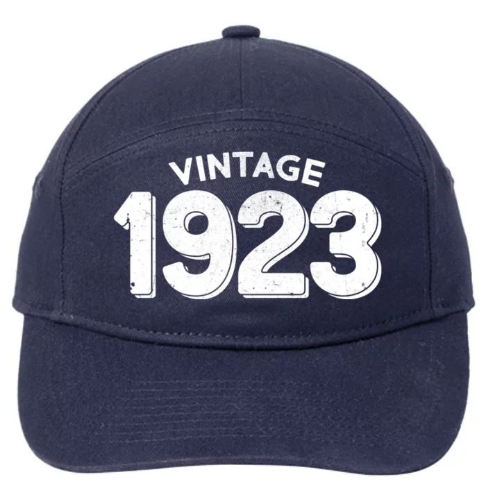 Distressed Vintage 1923 100th Birthday 7-Panel Snapback Hat