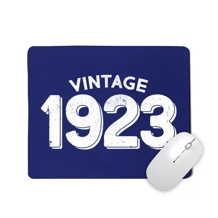 Distressed Vintage 1923 100th Birthday Mousepad