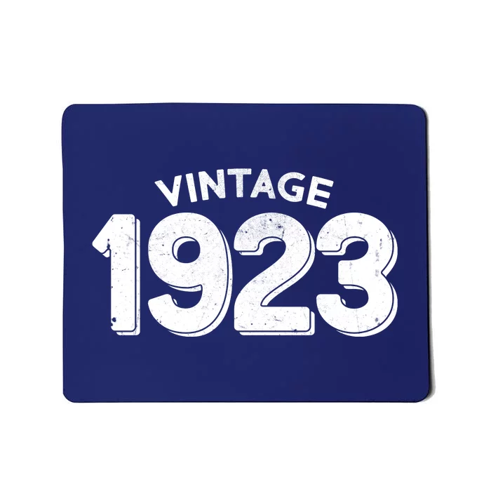 Distressed Vintage 1923 100th Birthday Mousepad