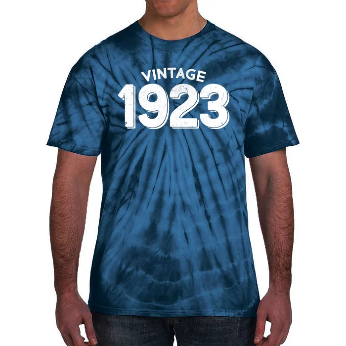 Distressed Vintage 1923 100th Birthday Tie-Dye T-Shirt