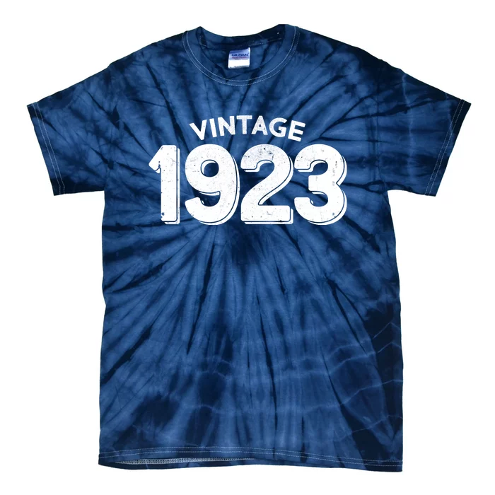 Distressed Vintage 1923 100th Birthday Tie-Dye T-Shirt