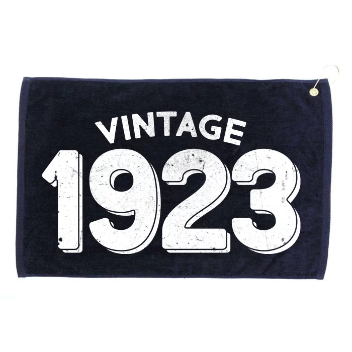 Distressed Vintage 1923 100th Birthday Grommeted Golf Towel