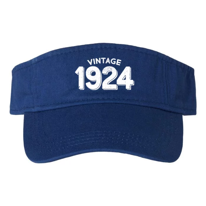 Distressed Vintage 1924 100th Birthday Valucap Bio-Washed Visor