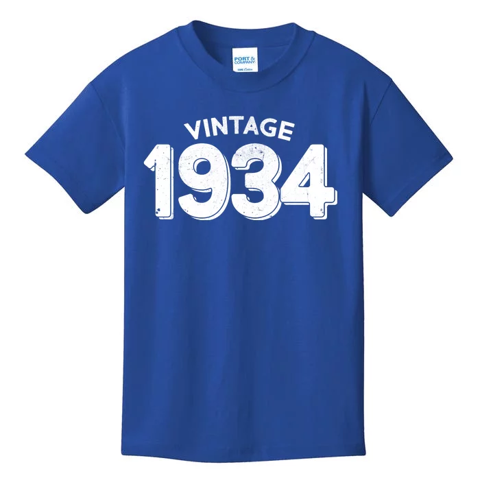 Distressed Vintage 1934 90th Birthday Kids T-Shirt