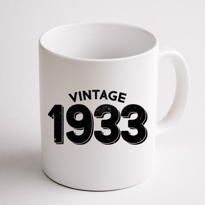 Distressed Vintage 1933 90th Birthday Front & Back Coffee Mug