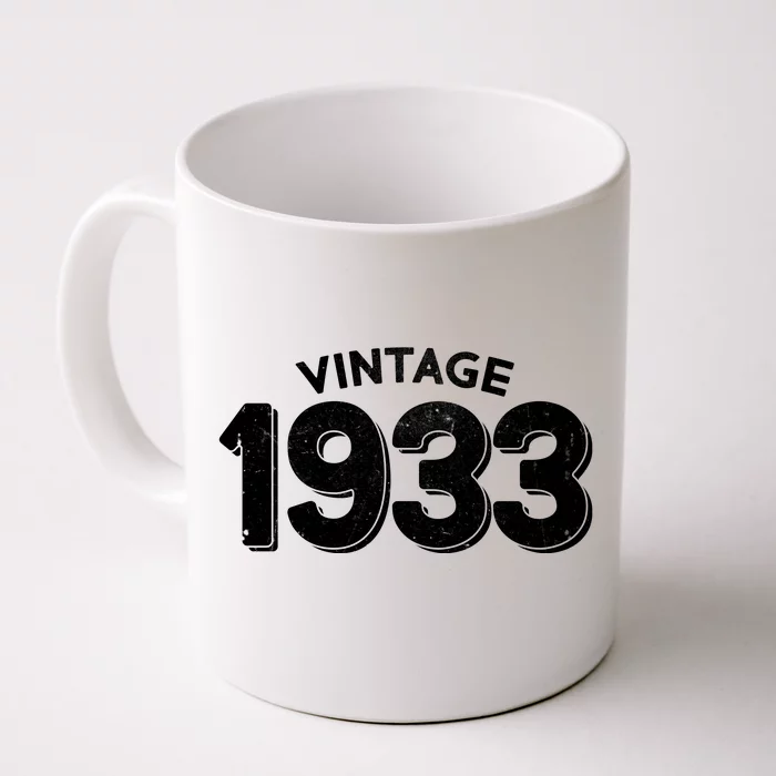 Distressed Vintage 1933 90th Birthday Front & Back Coffee Mug