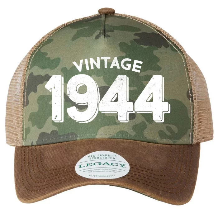 Distressed Vintage 1944 80th Birthday Legacy Tie Dye Trucker Hat