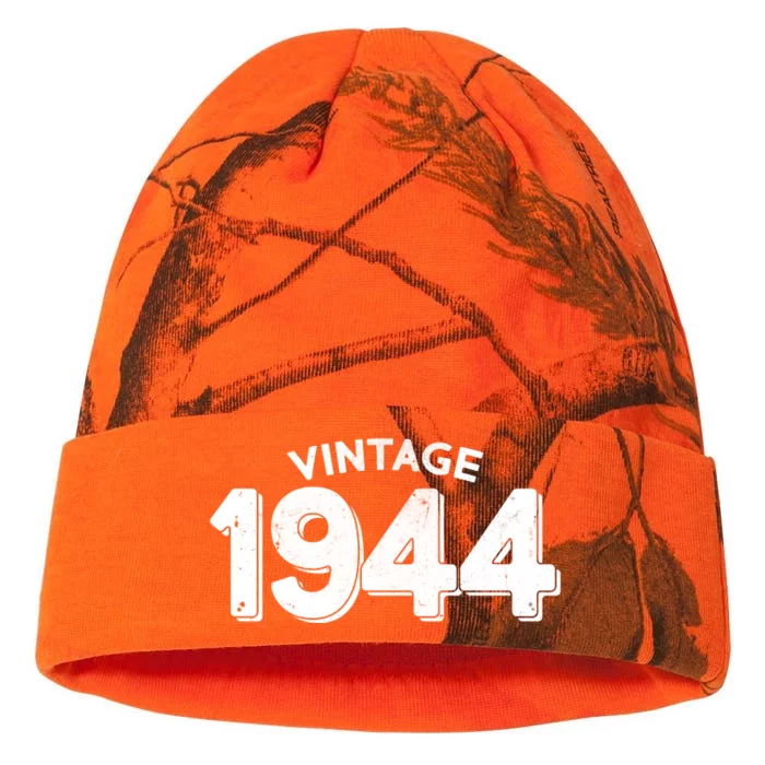 Distressed Vintage 1944 80th Birthday Kati - 12in Camo Beanie