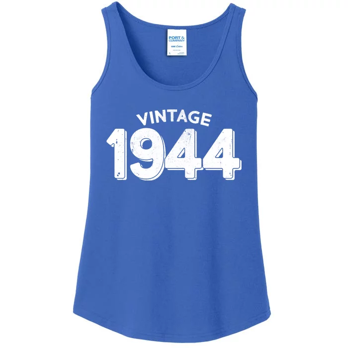 Distressed Vintage 1944 80th Birthday Ladies Essential Tank