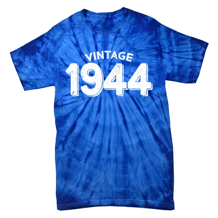 Distressed Vintage 1944 80th Birthday Tie-Dye T-Shirt