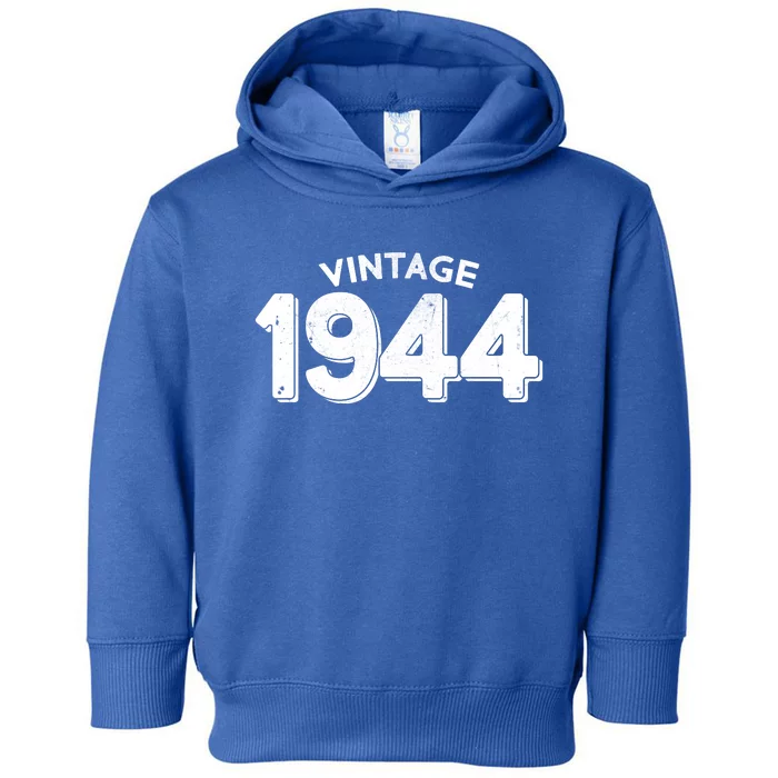 Distressed Vintage 1944 80th Birthday Toddler Hoodie