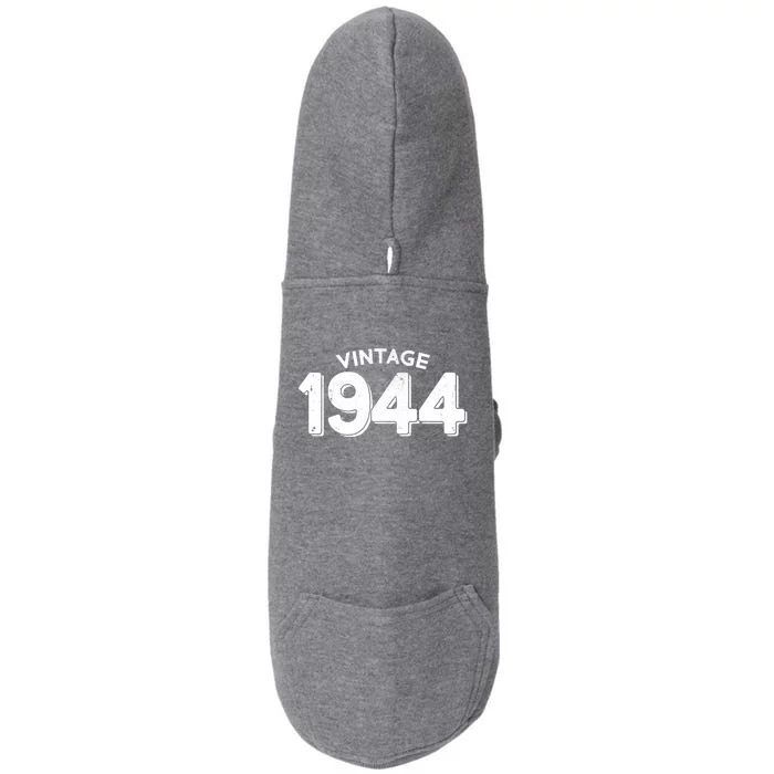 Distressed Vintage 1944 80th Birthday Doggie 3-End Fleece Hoodie