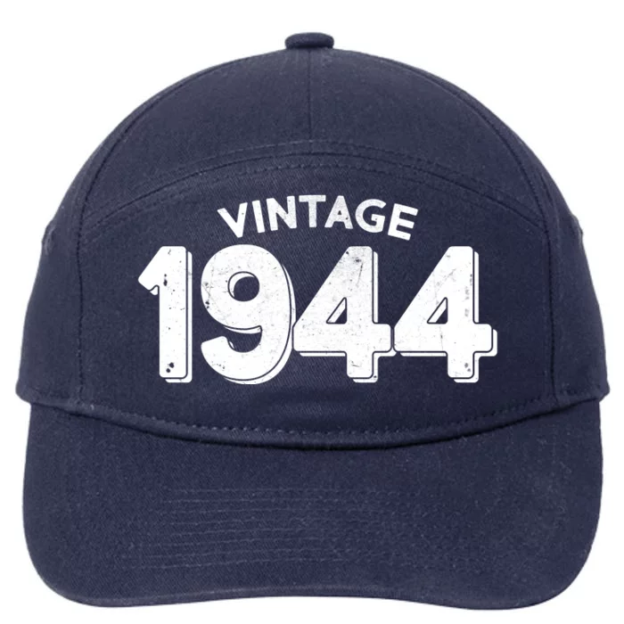 Distressed Vintage 1944 80th Birthday 7-Panel Snapback Hat