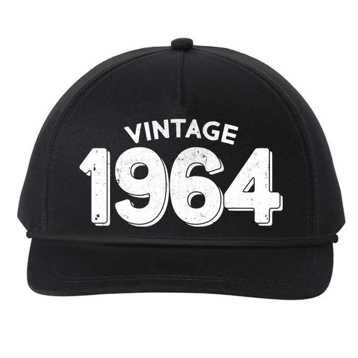 Distressed Vintage 1964 60th Birthday Snapback Five-Panel Rope Hat