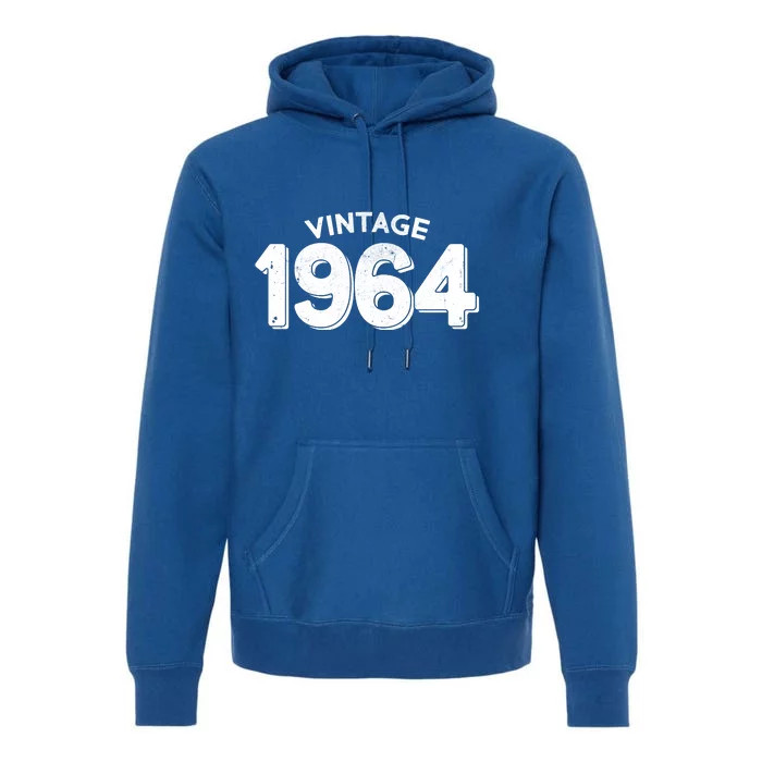 Distressed Vintage 1964 60th Birthday Premium Hoodie