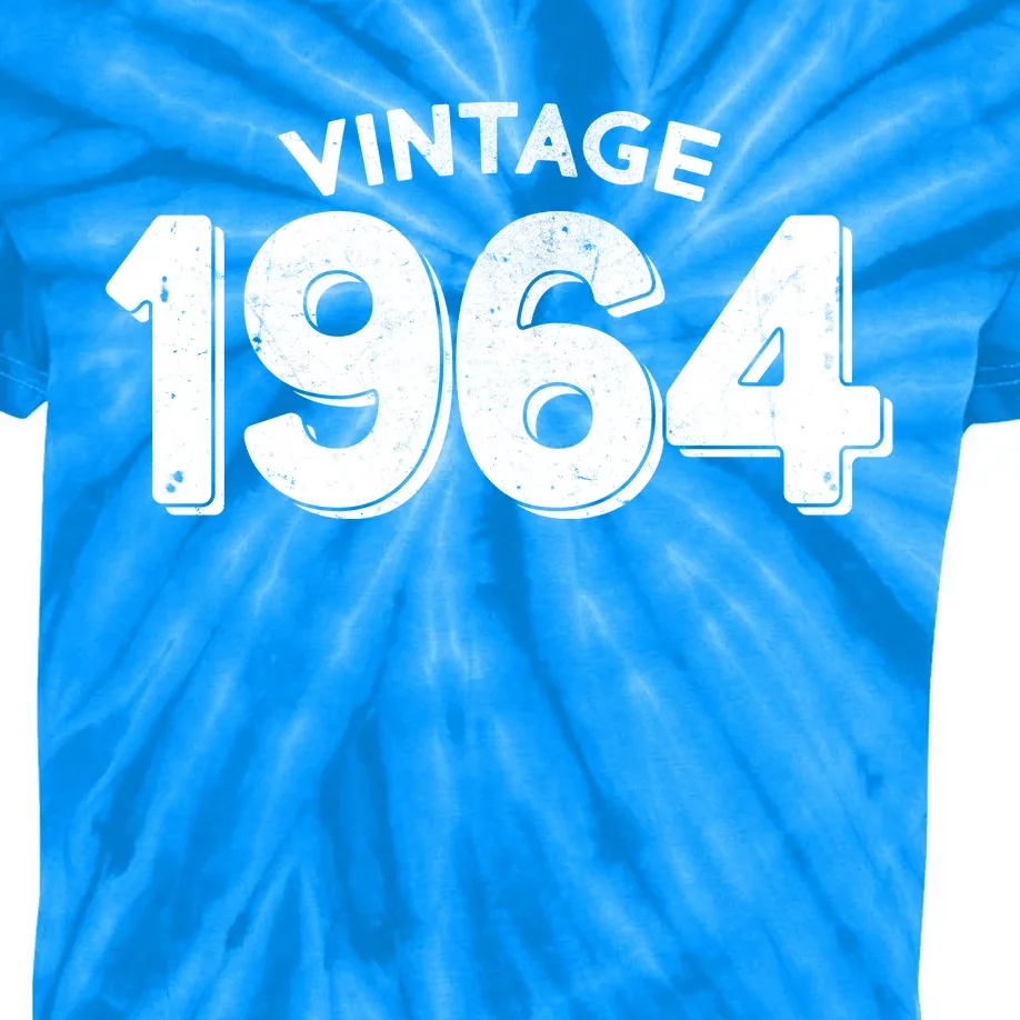 Distressed Vintage 1964 60th Birthday Kids Tie-Dye T-Shirt