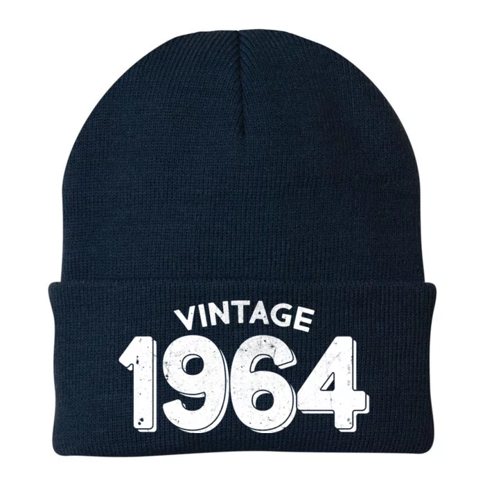 Distressed Vintage 1964 60th Birthday Knit Cap Winter Beanie