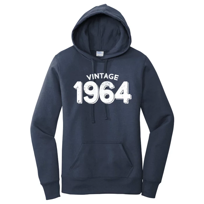 Distressed Vintage 1964 60th Birthday Women's Pullover Hoodie